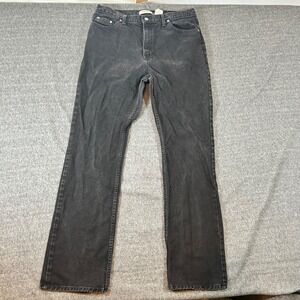 Vintage Gap Boot Cut Jeans Black Wash Denim Mom Y2K Classic Women's Size 16 Long